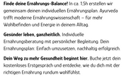 Ayurveda Ernährung Coaching - Die goldene 80:20 Methode