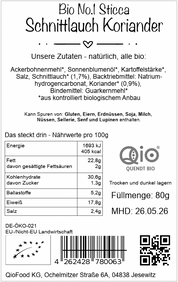 No.1 STICCA Schnittlauch Koriander