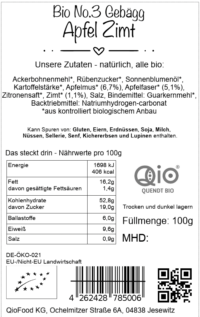 No.3 GEBÄGG - Apfel Zimt