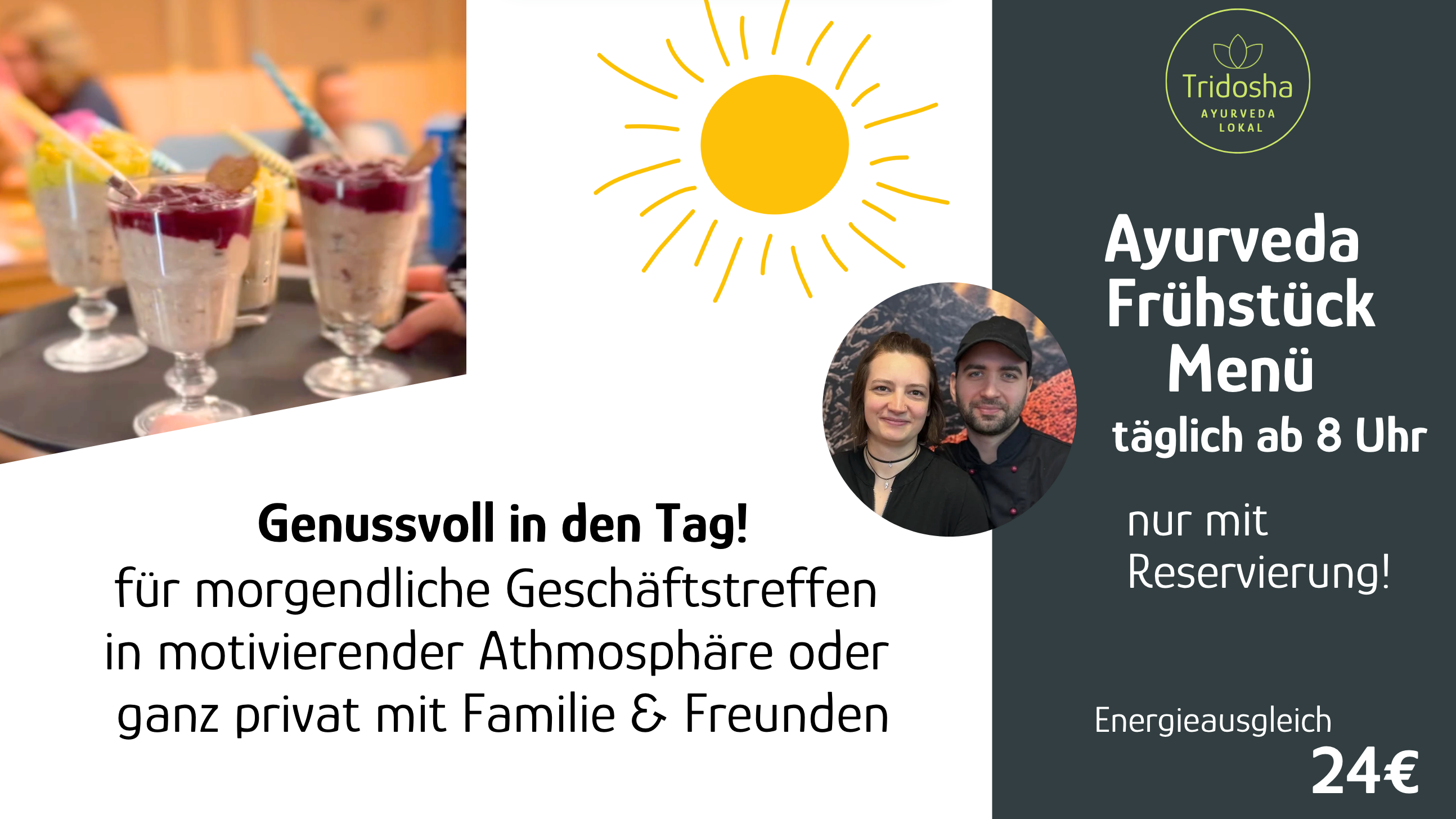 Ayurveda FrühstückMenü