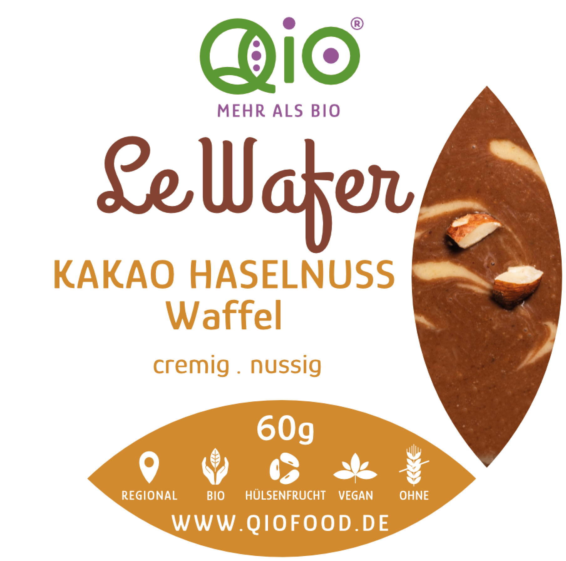 LeWafer - Kakao Haselnuss 60g