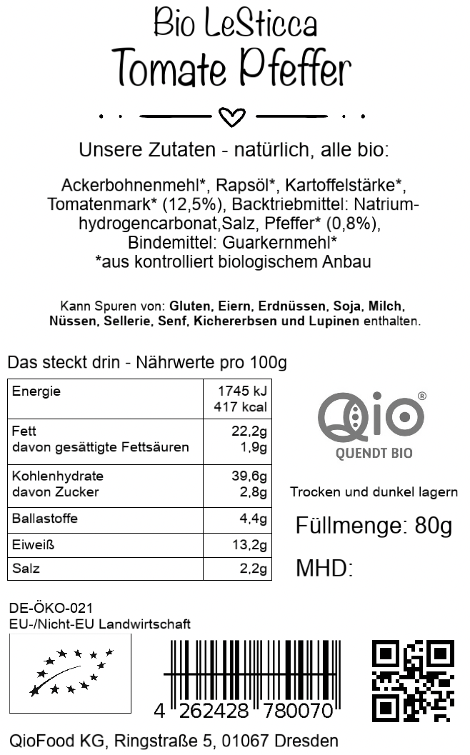 LeSticca - Tomate Pfeffer 80g