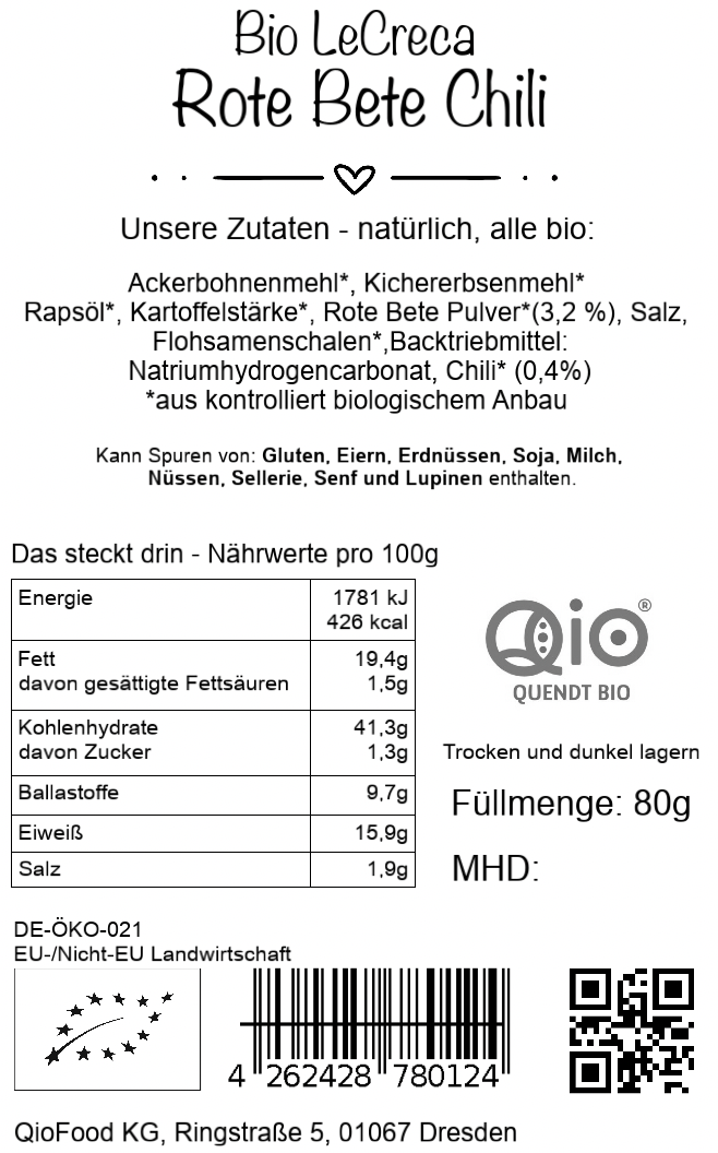 LeCreca - Rote Bete Chilli 80g