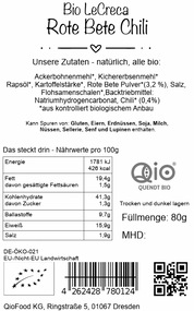 LeCreca - Rote Bete Chilli 80g
