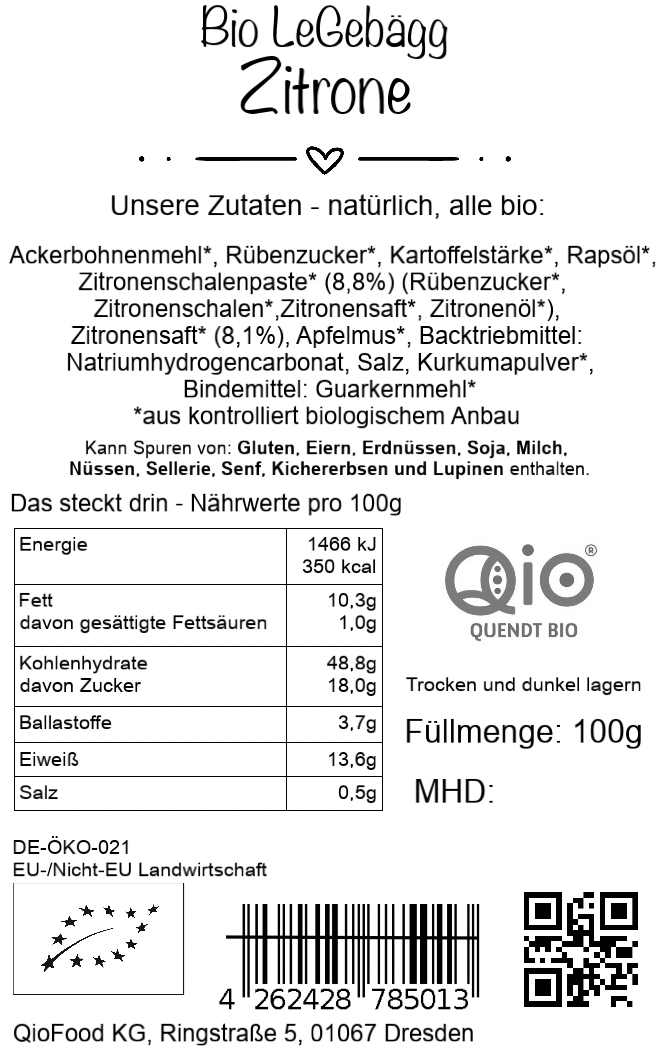 LeGebägg - Zitrone 100g