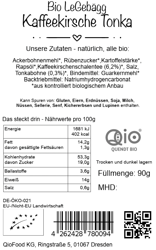 LeGebägg - Kaffeekirsche-Tonka 90g