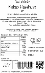 LeWafer - Kakao Haselnuss 60g