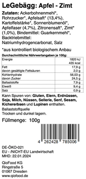 LeGebägg - Apfel Zimt 100g